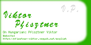 viktor pfisztner business card